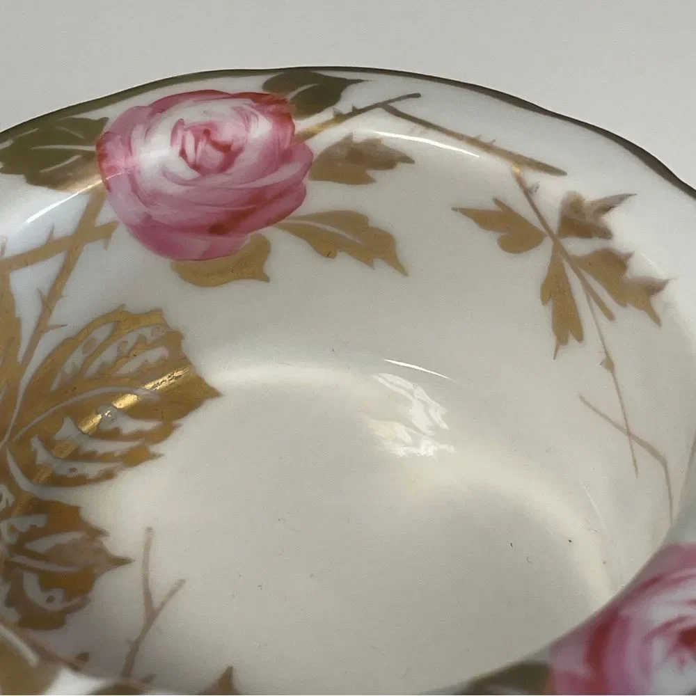 Vintage Limoges Cabbage Rose Custard Dish – Cowell & Hubbard Co.